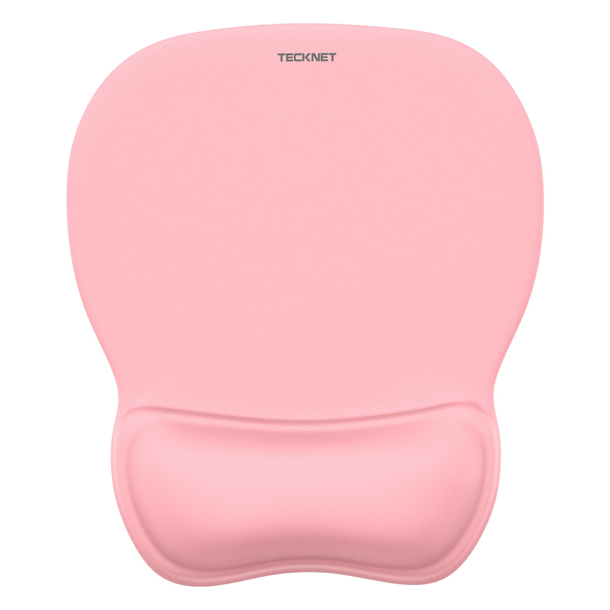 Photo 1 of TECKNET Gel Mouse Pad with Wrist Rest, Ergonomic Office Mousepad with Wrist Support - Non-Slip & Smooth Surface Comfortable Desk Accessories Mat for Office, Gaming and Study - Pink
