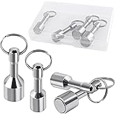 GOLD DEER 4Pcs Keychain Magnets for Testing Brass Mmagnetic Key Holder Keychain Pocket Magnets for Purse Gold Silver Jewelry 