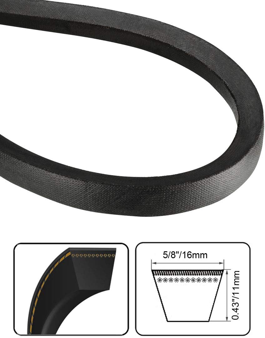 uxcell B46 Drive VBelt Girth 46inch Industrial Power Rubber