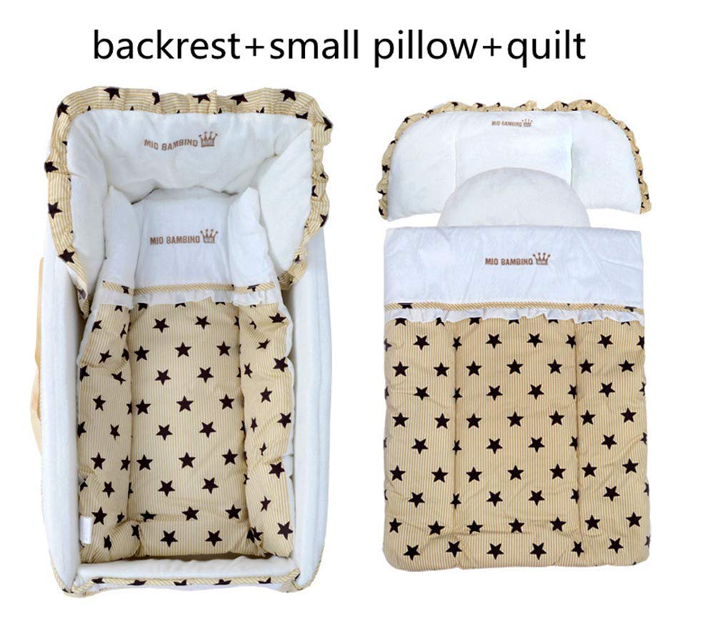 Backrest Small Pillow Portable Newborn Infant Baby Crib Mattress