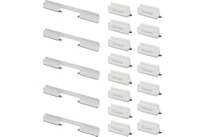 Govee RGBIC Neon Rope Light Plastic and Metal Mounting Brackets for Neon Lights 2 H61D3 & H61D5 & H61D6, RGBIC Rope Light Clips, WiFi Neon Lights Holders 20pcs, (Not Support H61A0 & H61A2), White