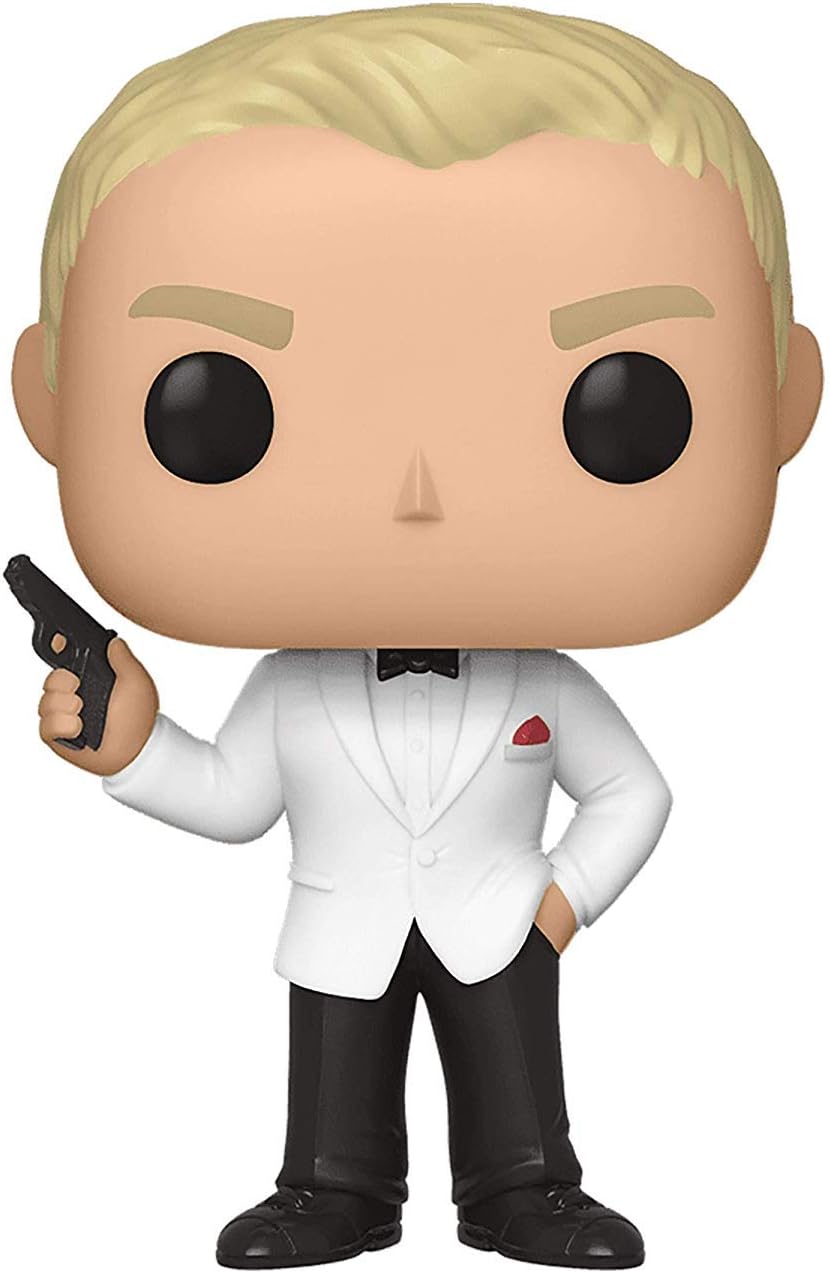 Funko Pop! Movies: James Bond- Daniel Craig (Spectre) Specialty Standard, Black