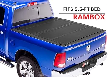 Amazon Com Bak Mx4 Hard Folding Truck Bed Tonneau Cover 448227rb Fits 2019 Dodge Ram With Ram Box 5 7 Bed Premium Matte Finish Automotive