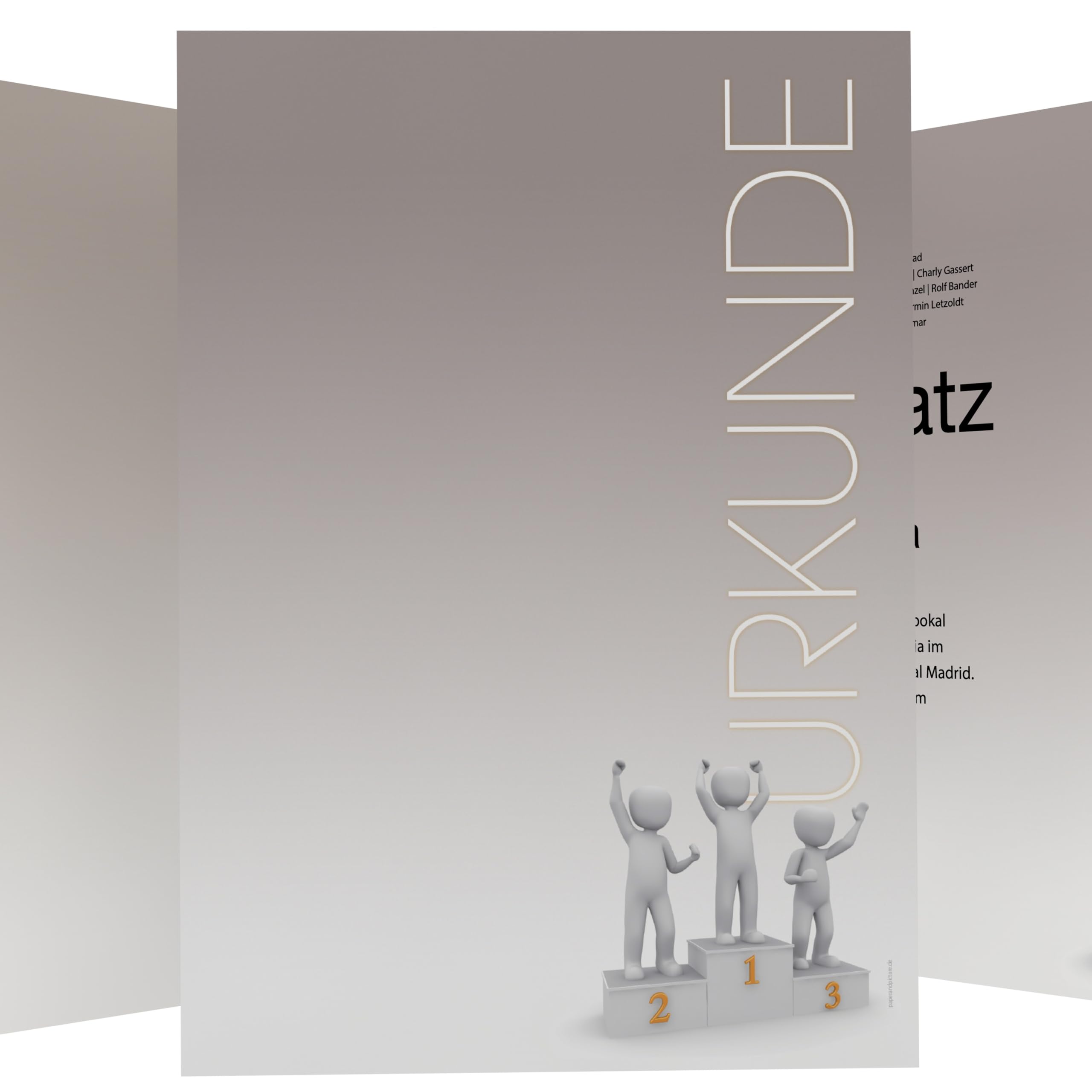 Certificate Paper Sieger Ehrung 50 Sheets of A4 190 g/m² – Professional Documents in no time at all + free Layout Templates