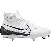 Nike Alpha Huarache NXT DJ6517-101 White/Blue Tint/Pure Platinum/Black Men's Metal Baseball Cleats 7 US