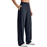 G4Free ShiftReady Wide Leg Work Pants for Women High Waist Yoga Dress Pants with Pockets Dressy Casual Trousers