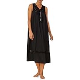 Eileen West Queen Anne's Lace Womens Sleepwear & Loungewear - Portofino Collection - 100% Cotton Ballet Sleeveless Nightgown