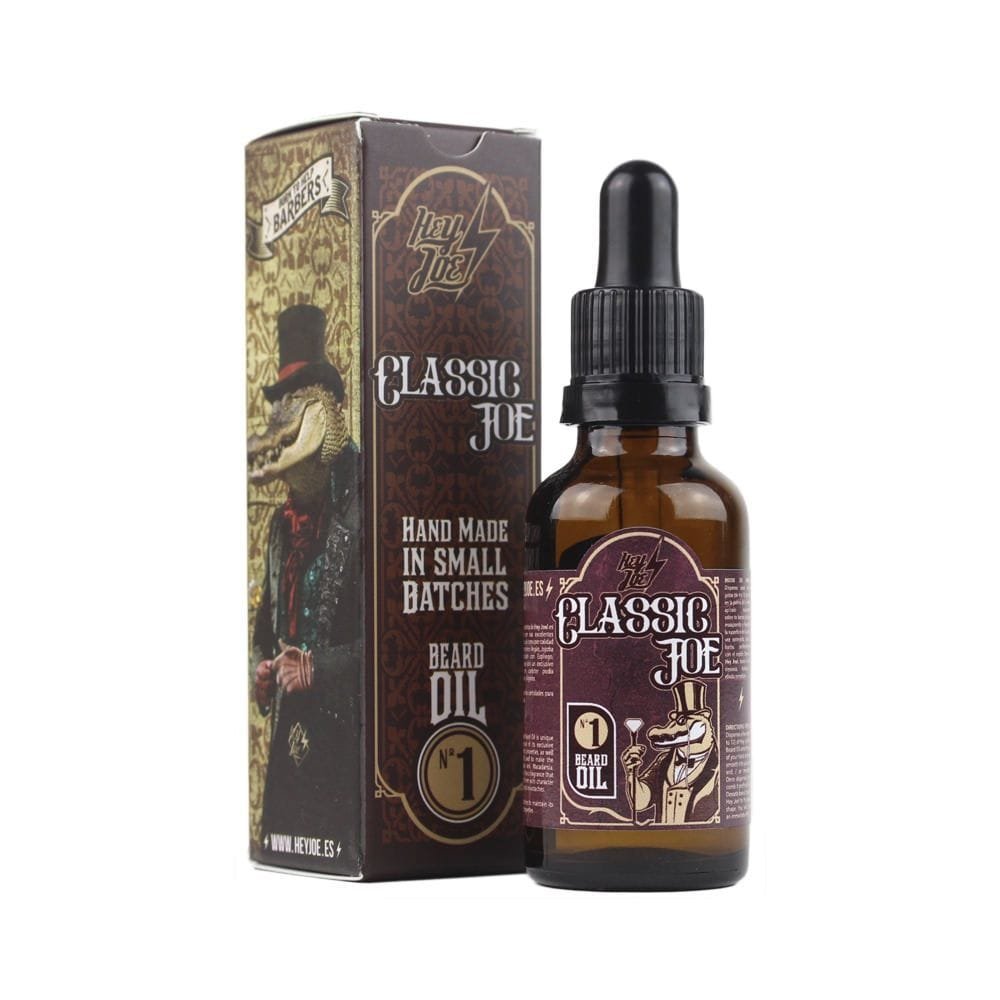 HEY JOE - Beard Oil No.1 CLASSIC JOE 30 ml | Beard Oil 30 ml with ARGAN, JOJOBA and MACADAMIA