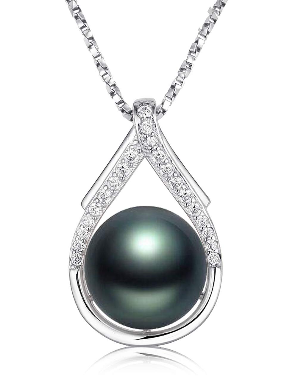 Buy Tahitian Black Pearl Necklace 