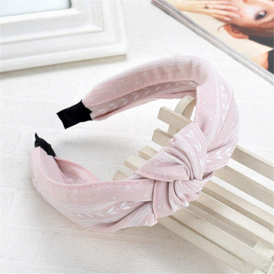 MOPOLIS Fashion Women Turban Twist Knot Head Wrap Headband Twisted Knotted Hair Band JH | Color - Pink D