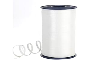 MOREX RIBBON Morex 253/5-600 Poly Crimped Curling Ribbon, 3/16-Inch by 500-Yard, Snow White