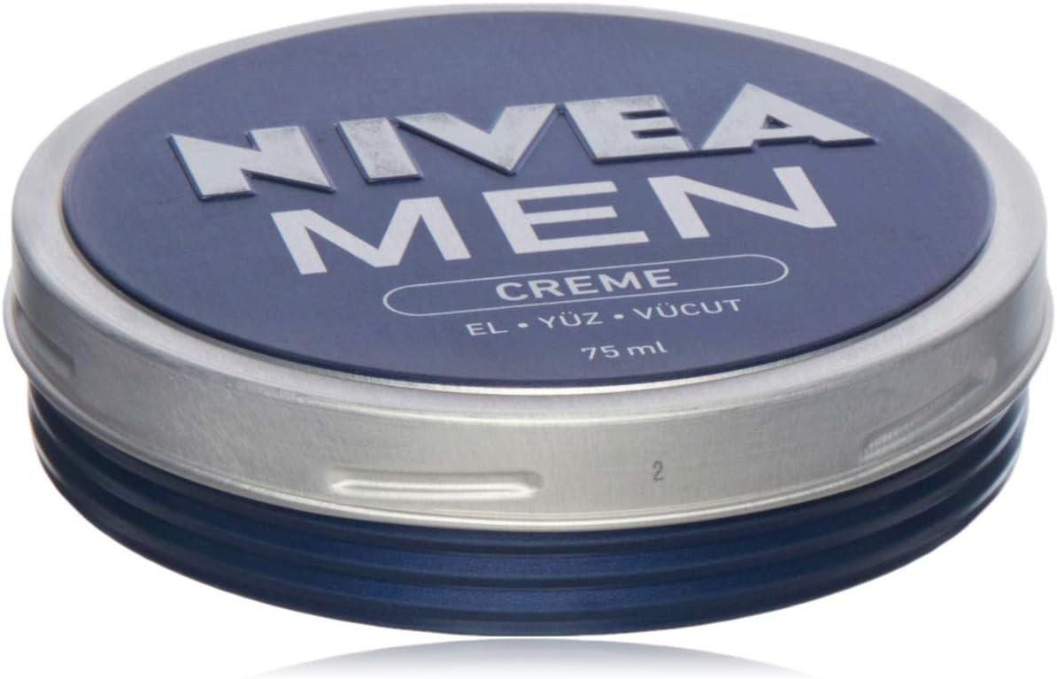 NIVEA Men Creme (75ml), Intensive Everyday Moisturising Cream for Whole Body Fast-Absorbing Face, Body and Hand Cream