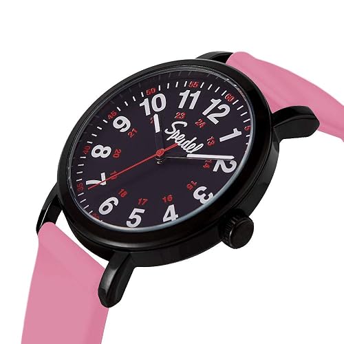 Speidel Original Scrub Watch For Nurses & Medical Professionals - White Dial, Silicone Band, Water Resistant, Military Time - View #8