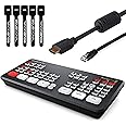 Blackmagic Design ATEM Mini Pro ISO HDMI Live Stream Switcher Bundle with 6’ HDMI Cable, 7’ Cat5e Cable, and 5-Pack of SolidSignal Cable Ties (SWATEMMINIBPRISO)