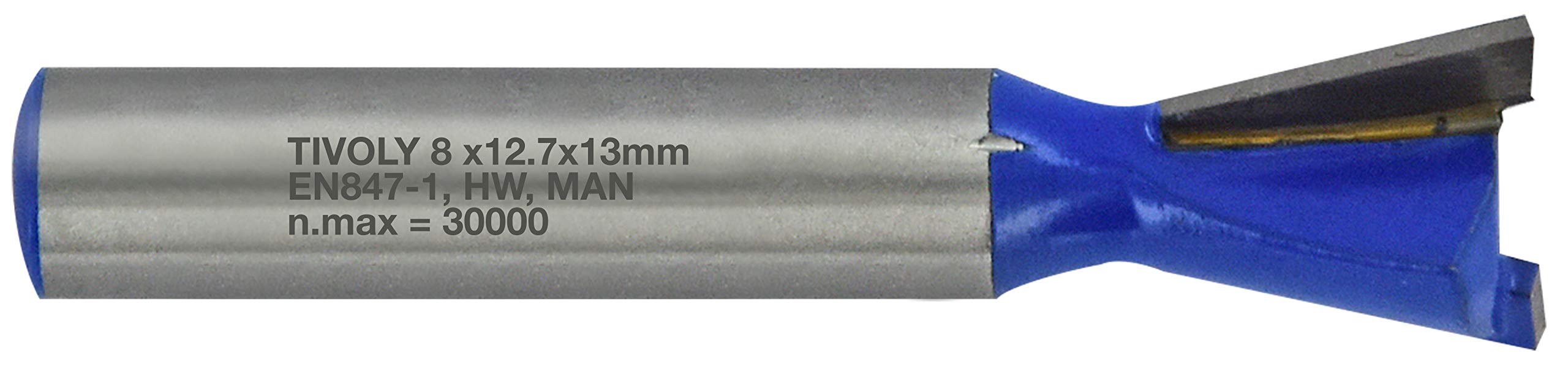 Tivoly XT60642067861 Round Shank Router Bit Diameter 14.3 mm, Blue
