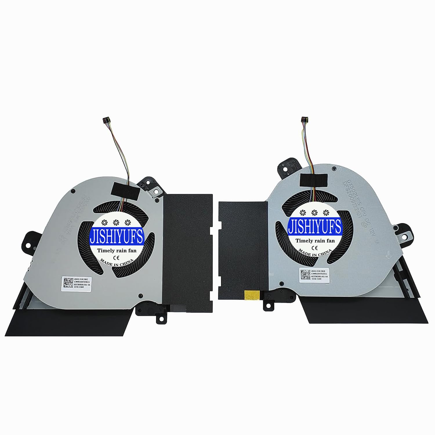 JISHIYUFS New CPU+GPU Cooling Fan for ASUS ROG Zephyrus GU502GW GU502GV GU502GV-BI7N10 GU502LW GU502LW-BI7N6 GU502LV GU502DU GU502LWS Series FLGN FLG9 98M0121 8 XM031 1 x 12 V 1 A
