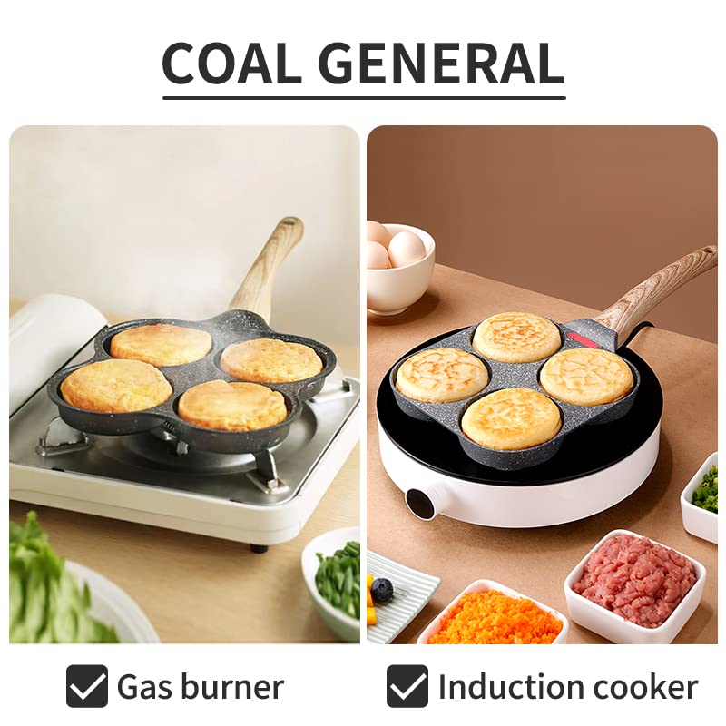 OUDE HOWE Egg Frying Pan 4Cup Nonstick Egg Frying Pan Easy Clean Egg