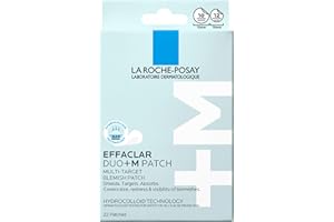 La Roche-Posay Effaclar Multi-Target Blemish Patches, Hydrocolloid Pimple Patches For Face Shields, Targets & Absorbs, Suitable Under Makeup, 22 Patches, 12 Small Size & 10 Medium Size