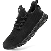 FUJEAK Men Running Shoes Men Casual Breathable Walking Shoes Sport Athletic Sneakers Gym Tennis Slip On Comfortable Lightweight Shoes