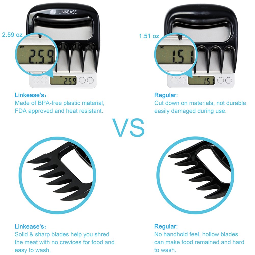 Pinzas de cerdo, garras de oso, triturador de carne, cuchillas ...