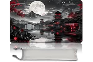 PLGATJEF MTG Playmat 23.6x13.8 Inch Board Game Card Game Trading Card Game Mat Mouse Pad TCG Game Mat Stitched Edge Smooth Surface Rubber Base for Board Games,Card Showdown. (MTA110)