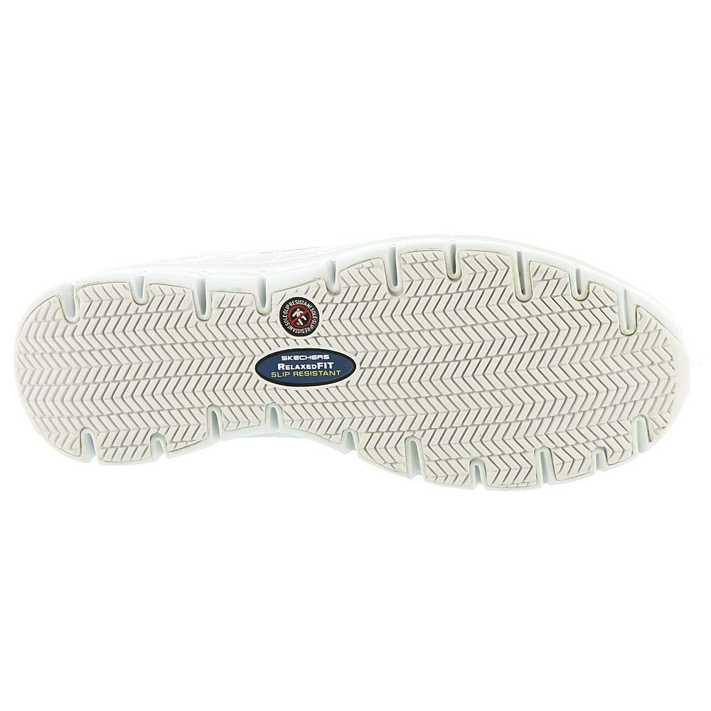 skechers work women's relaxed fit sure track erath slip resistant work shoe
