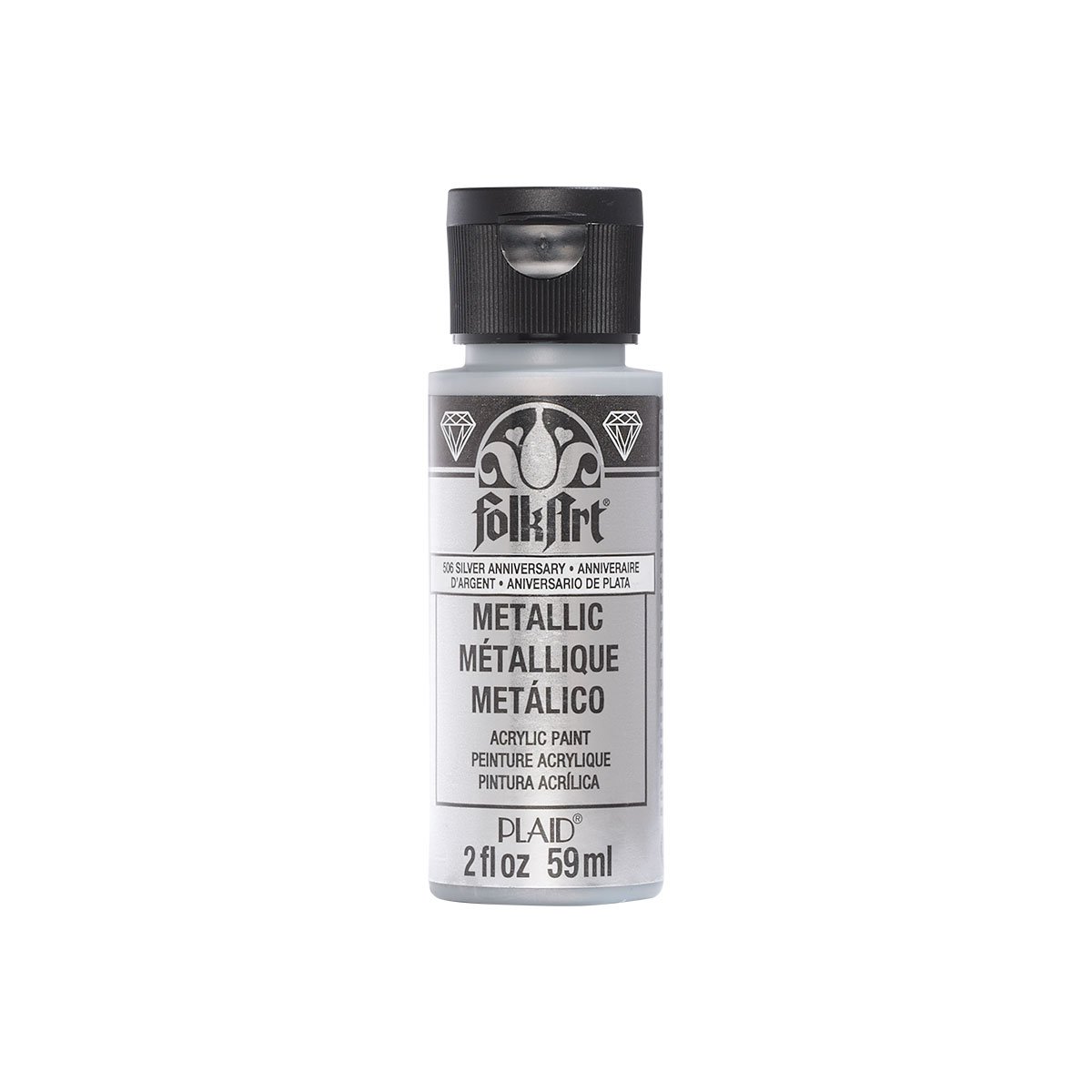 FolkArt Acrylic Paint, Silver Anniversary, 2 oz