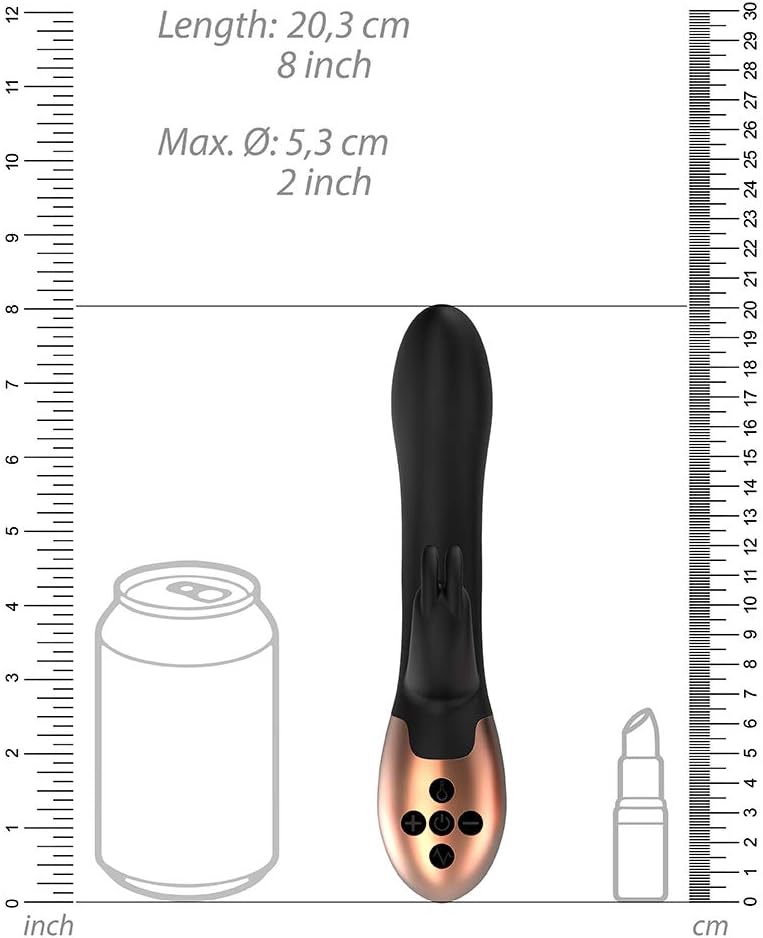 Shots Heating Rabbit Vibrator, Opulent, Black - Image 5