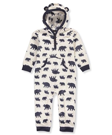 carter's bear fleece jumpsuit