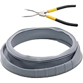 WF361BVBEWR WF363BTBEUF WF365BTBGWR/A2 WF36J4000AW/A2 Washer Door Boot Seal | For Samsung Kenmore WF231ANW/XAA WF241ANW/XAA WF363BTBEUF/A2-00 Washer Door Boot Seal with Spring Expansion Tool