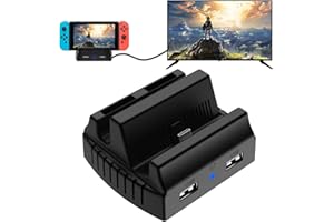 PowerLead Switch Dock,Switch Docking Station for TV, Switch TV Dock,Switch Charging Dock for Nintendo,Replacement for Nintendo Switch Dock, 4K/ 1080P HD TV Adapter with HDMI,USB 2.1, Type-C