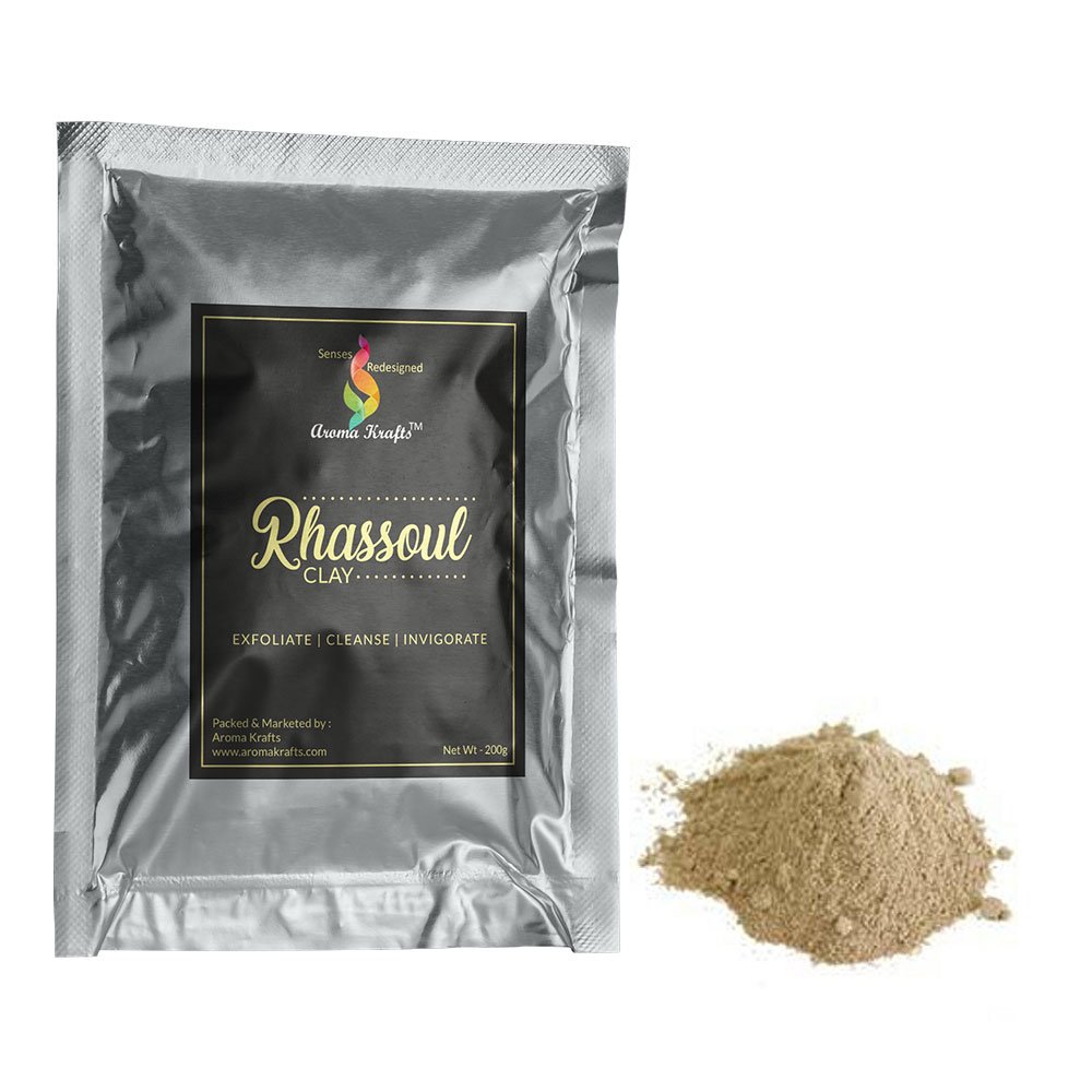 Aromakrafts® 400g Premium Grade Pure Rhassoul Clay Pack of 2 (200g each)