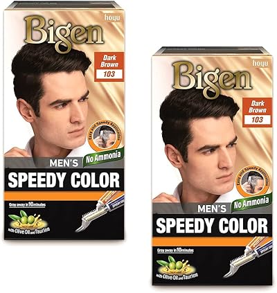 Bigen Men Speedy 103 Dark Brown Hair Colour 2 Pack Long Lasting