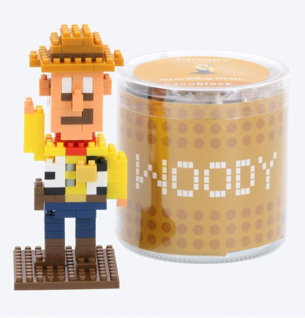 Amazon Com Disney Tokyo Resort Woody Nano Block Tdr Woody Nanoblock Japan Import Toys Games