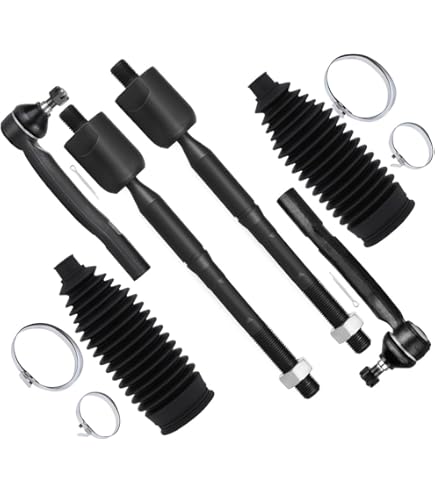 SCITOO 8pcs Front Suspension Kit Outer Inner Tie Rod End w