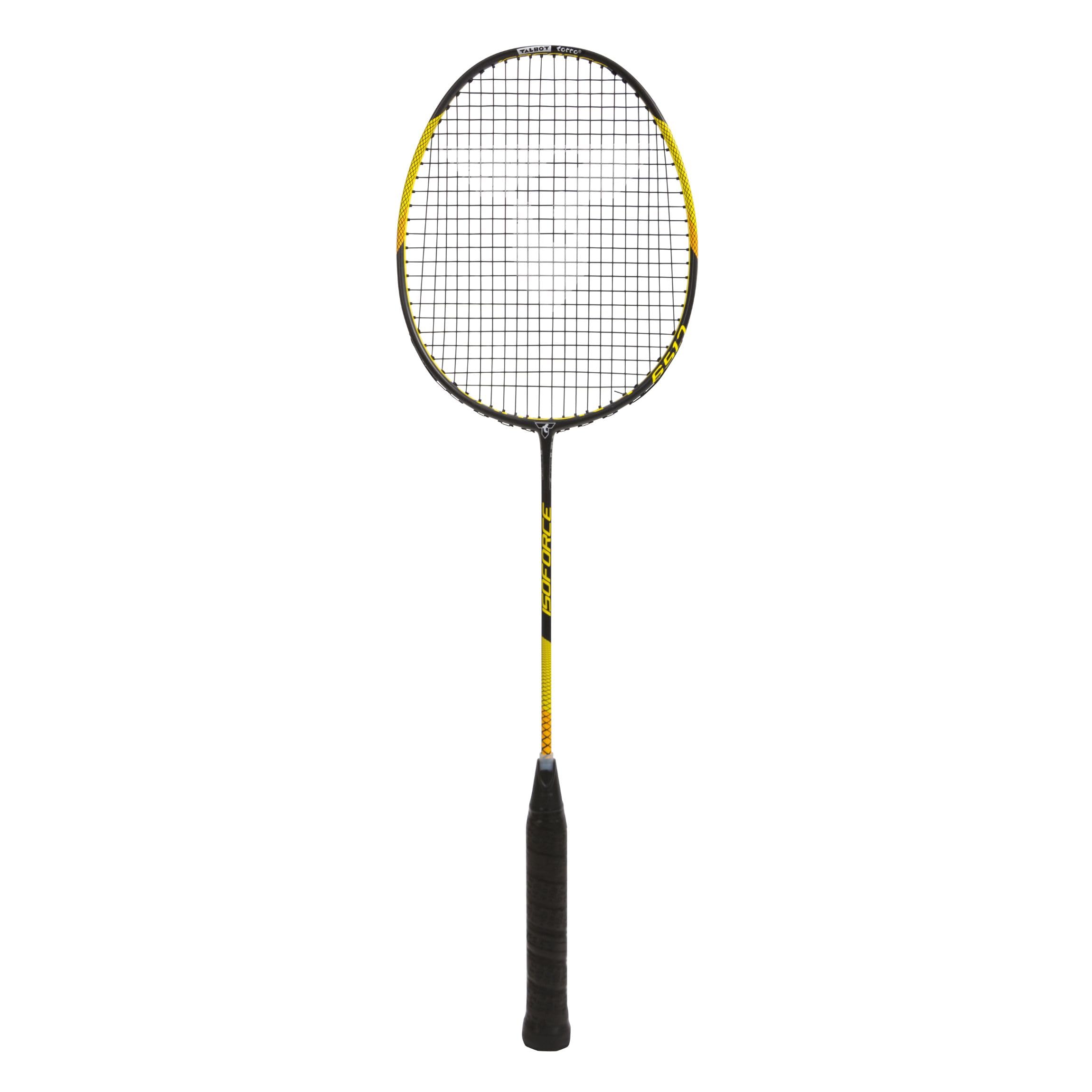 Talbot-Torro Badminton Racket IsoForce 651.7, 100% Carbon4, Long-Shaft for maximum Power, 439546