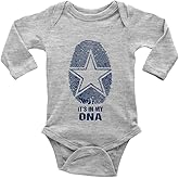 Cowboys It's in My DNA for Baby Boy Girl Clothes Long Sleeve Newborn Playsuit
