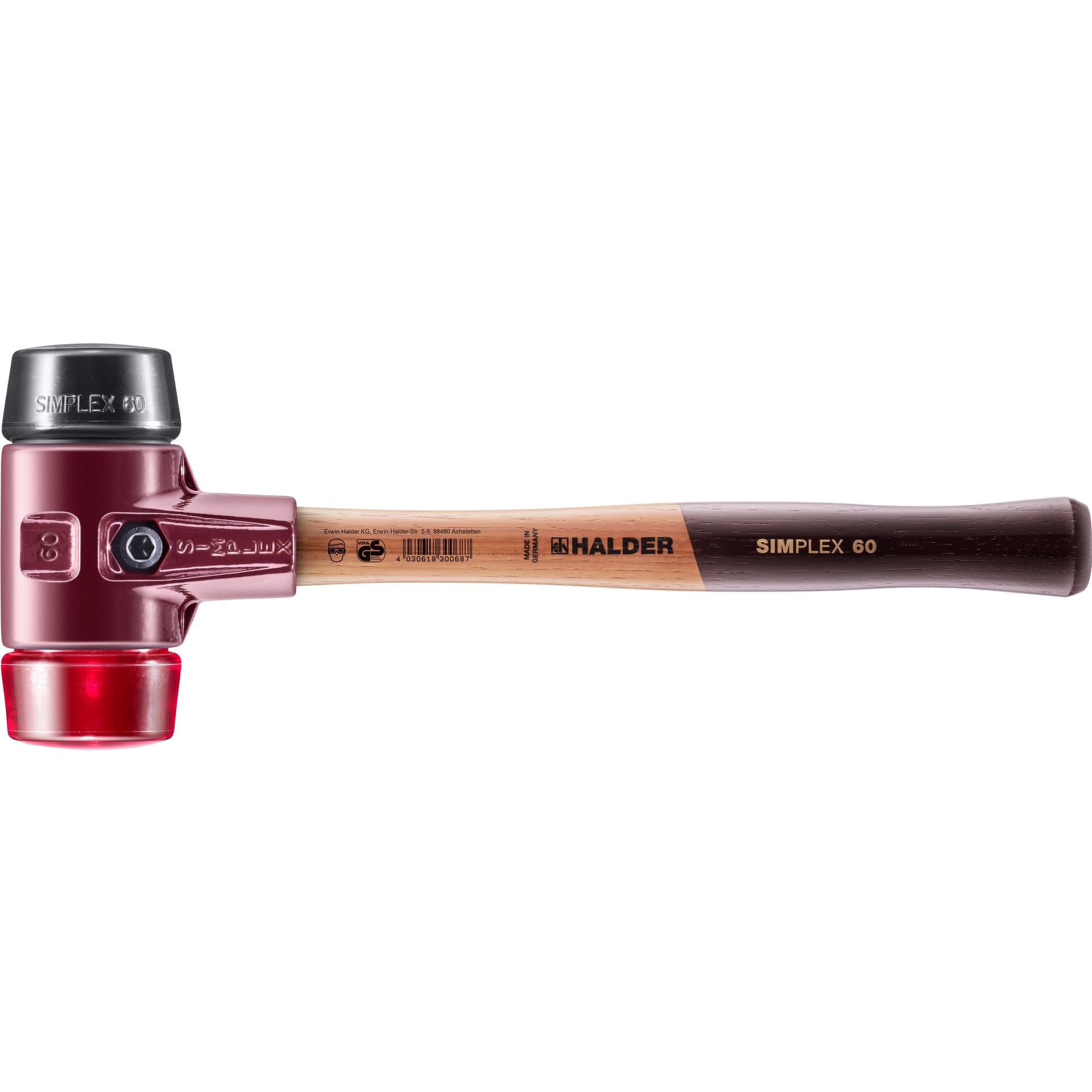 Halder 3026.060 HA3026060 Mallet, 403x151x65 mm,Multicolour