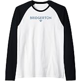 Bridgerton Bee Text Logo Raglan Baseball Tee