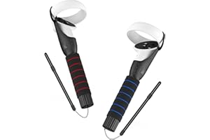UPOK VR Controller Extender for Oculus Quest 2 - Gorilla Tag Beat Saber Accessories for Meta Quest2 Grips Anti-Sweat Sponge Increase Comfort Attachment Longer Arms for Small Hands Swinging