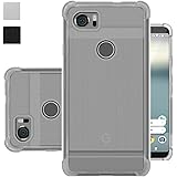 Google Pixel 2 XL Case, Google Pixel XL2 Case, Starhemei Slim Full-body Protective TPU Soft Brushed Texture Shock Absorption Phone Case Cover For Google Pixel2 XL (Clear)