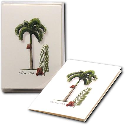 Notas en caja de palmeras de Navidad: Amazon.es: Oficina y papelería