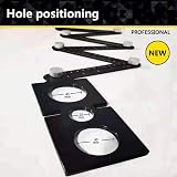 JIRENSH Multi Angle Measuring Ruler Aluminum 17.5 cm Folding Black view 2