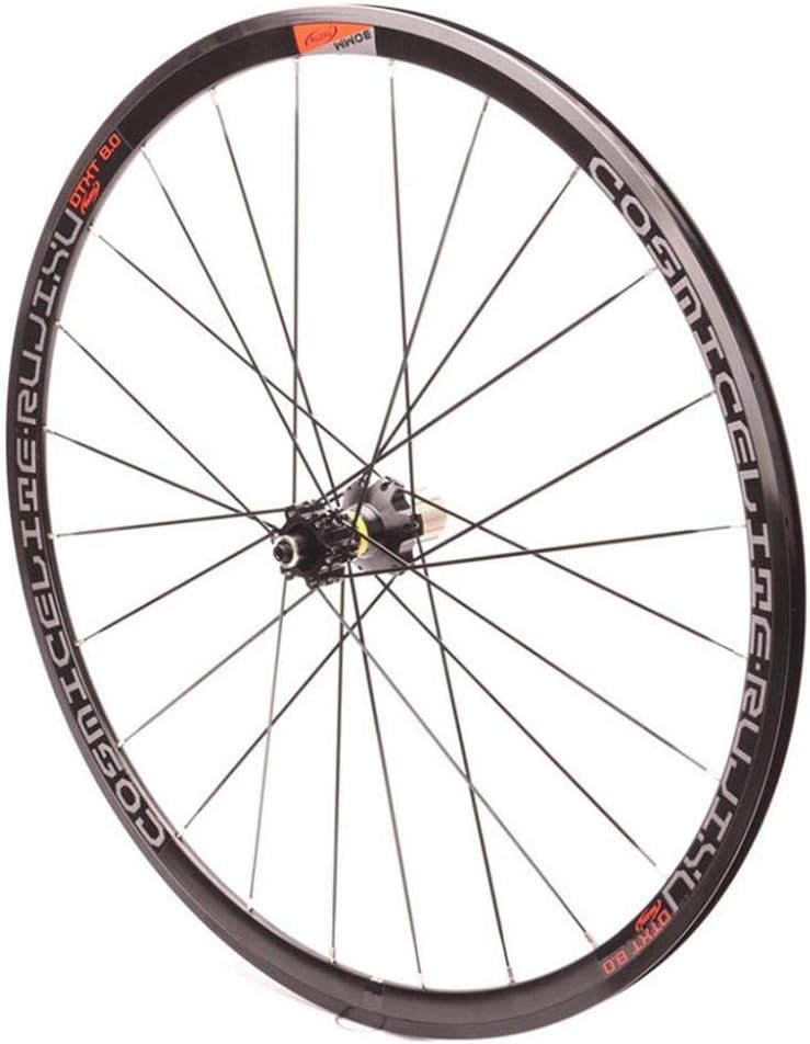 LIMQ Road Racing Bike Wheelset 700c Alloy Double Wall Rim 30mm 7-11speed Bicycle 6 Palin Bearing Cassette Hub 12mm Axle Disc Brake 1755g,Front Rear Wheel Set