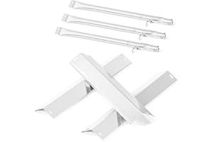 GCOSTAR Grill Replacement Parts for Pit Boss Pro Series 1100 Wood Pellet & Gas Combo Grill,Stainless Steel Heat Plate Burner for Pitboss pro 1100 Series 3 Burner Combo Pellet Grill.