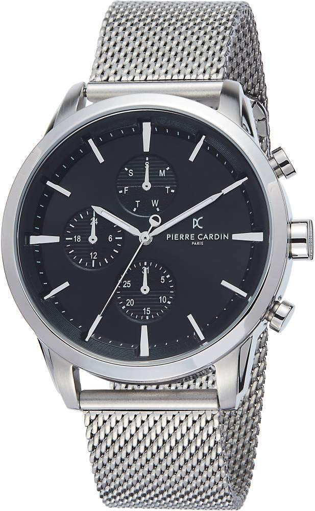 Pierre Cardin Men's Multi Dial Quartz Watch with Stainless Steel Strap PC902741F104