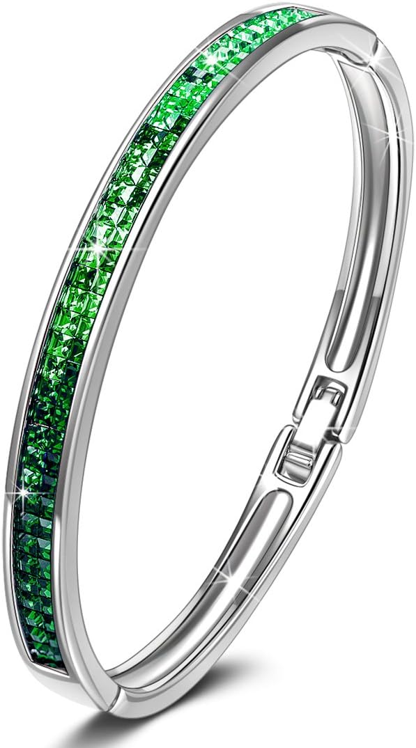 Jewellery for Women - Lifespring - Bangle Bracelet, Crystal from Swarovski, Jewellery Gift, Elegant Jewellery Box Packaging