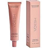 VOESH Vegan Hand Balm Black Tea & Rosé 1 oz – K-Beauty Korean Skincare Hand Cream for Dry Hands – Non-Greasy Fast-Absorbing Moisturizer with Turmeric Mango Butter and Squalane – Travel Size