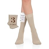Hugh Ugoli Women Rayon Dress Socks, Extremely Soft Thin Crew Socks for Business, Trouser & Casual, Non-Binding & Breathable