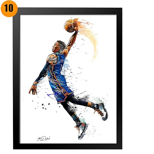 MEMIND Estrella de Baloncesto Pintura Pintura Creativa Cartel ...